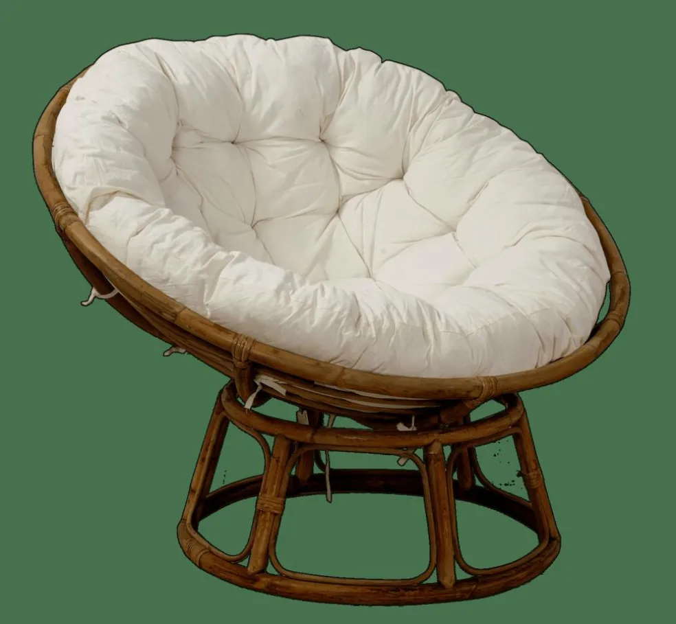 PAPASAN Chaise Lounge Naturel, Blanc Cassé