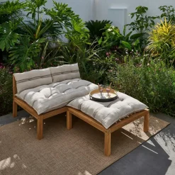 PAULETTE Table/pouf Lounge Naturel