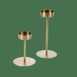 PHANTOM Support Pour Bougie Chauffe-plat Doré Clair