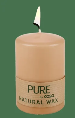 PURE Bougie Cylindrique Beige