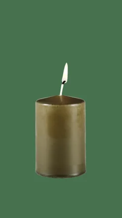 PURE Bougie Cylindrique Vert