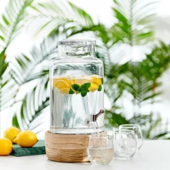 PURI Réservoir à Boisson Avec Robinet 5,5 L Transparent