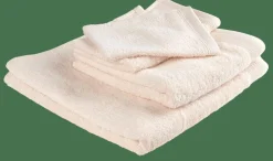 RECYCLE Gants De Toilette Set De 2 Crème