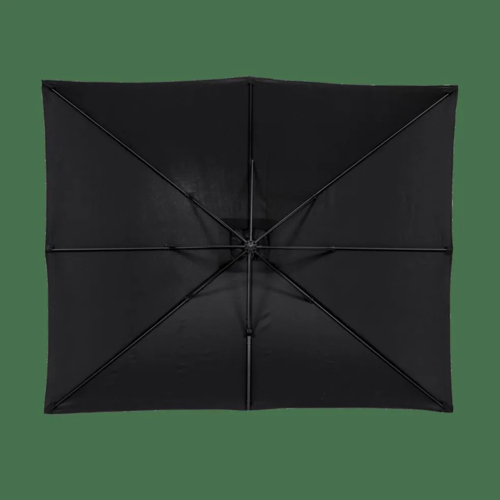 RIVA Parasol Déporté Sans Pied De Parasol Noir