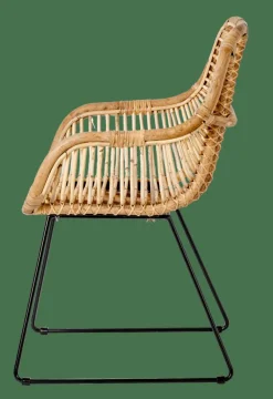 ROTAN Chaise De Salle à Manger Naturel