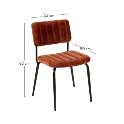 ROXY Chaise De Salle à Manger Largeur : 46cm