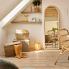 RUBBERWOOD Miroir Naturel
