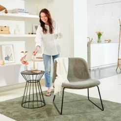 STRAPES Table D'appoint Noir
