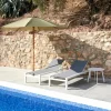 SYDNEY Chaise Longue Set De 2 Blanc