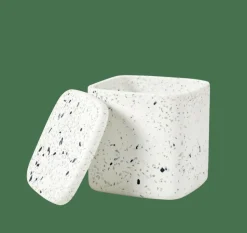 TERRAZZO Boîte à Coton Blanc