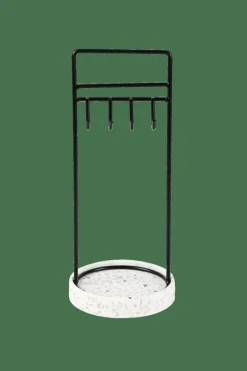 TERRAZZO Porte-bijoux Noir, Blanc, Gris