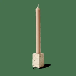 TRAVERTIN Bougeoir Naturel