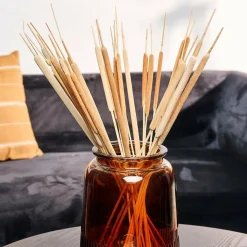 TYPHA Hampes De Roseau Set De 15 Naturel