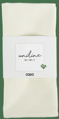 UNILINE Chemin De Table Blanc Cassé