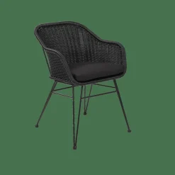VIENNA Chaise Coque Salle à Manger Noir