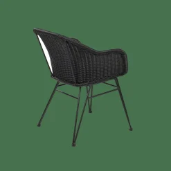 VIENNA Chaise Coque Salle à Manger Noir