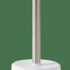 WHITE ELEGANCE Brosse WC Avec Support Blanc, Argent