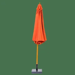 WOOD Parasol Sans Pied De Parasol Couleur Rouille