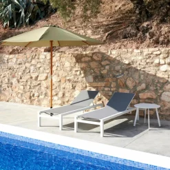 WOOD & VENETO Set De Parasols Vert